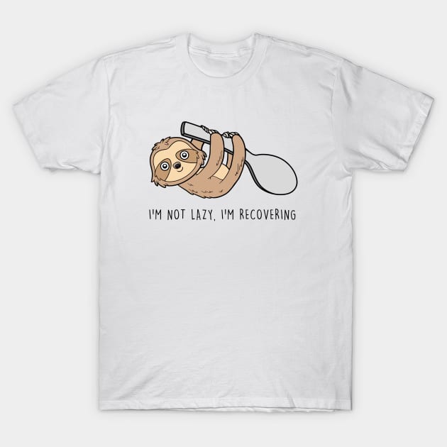 Spoonie Species: "Recovering spoons sloth" T-Shirt by spooniespecies